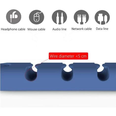 PESCE 4 Pièces Support De Câble, Pinces De Câble Gestion De Câbles Polyvalente Ensemble D'organisateur De Câbles Pour Bureau Pour Fils De Chargeur/Ordinateur/Souris/Écouteur/Téléphone 3 PESCE 4 Pièces Support De Câble, Pinces De Câble Gestion De Câbles Polyvalente Ensemble D'organisateur De Câbles Pour Bureau Pour Fils De Chargeur/Ordinateur/Souris/Écouteur/Téléphone – Image 3