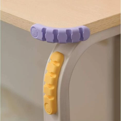 PESCE 4 Pièces Support De Câble, Pinces De Câble Gestion De Câbles Polyvalente Ensemble D'organisateur De Câbles Pour Bureau Pour Fils De Chargeur/Ordinateur/Souris/Écouteur/Téléphone 5 PESCE 4 Pièces Support De Câble, Pinces De Câble Gestion De Câbles Polyvalente Ensemble D'organisateur De Câbles Pour Bureau Pour Fils De Chargeur/Ordinateur/Souris/Écouteur/Téléphone – Image 5