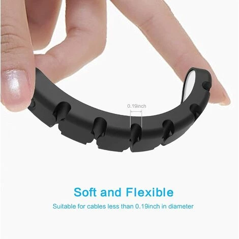 PESCE Clips Câble Cordon Organisateur Bureau, 2 Pièces (6 Fentes) Support Attache-Câble Gestion, Adhésif En Silicone Rangement Cordon Pour Fils De Chargeur/Ordinateur/Souris/Écouteur/Téléphone Etc. 3 PESCE Clips Câble Cordon Organisateur Bureau, 2 Pièces (6 Fentes) Support Attache-Câble Gestion, Adhésif En Silicone Rangement Cordon Pour Fils De Chargeur/Ordinateur/Souris/Écouteur/Téléphone Etc. – Image 3