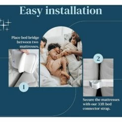 HEGUYEY Pont De Lit De 20 Cm - Connecteur De Matelas Pour Faire Des Lits Jumeaux Dans King - Cale Matelas Avec Sangle Matela Pour Les Invités Séjour 5 HEGUYEY Pont De Lit De 20 Cm - Connecteur De Matelas Pour Faire Des Lits Jumeaux Dans King - Cale Matelas Avec Sangle Matela Pour Les Invités Séjour -Treuil, cric, palan et accessoires Soldes Boutique 64448011 3