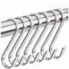 MONLY Crochet En S 10 Crochets En Acier Inoxydable En Forme De S, Crochets Pour Outils De Suspension, Utilisés Dans La Cuisine, La Salle De Bain, Le Jardin