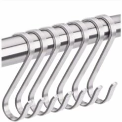 MONLY Crochet En S 10 Crochets En Acier Inoxydable En Forme De S, Crochets Pour Outils De Suspension, Utilisés Dans La Cuisine, La Salle De Bain, Le Jardin