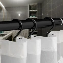 LTS FAFA Crochets De Rideau De Douche En Métal, Crochets En Forme De S Résistants à La Rouille Pour Rideaux De Douche, Ustensiles De Cuisine, Vêtements, Serviettes -Treuil, cric, palan et accessoires Soldes Boutique 64495315 3