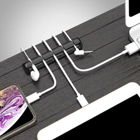 LTS FAFA Gestionnaire De Câbles Silicone USB Câble Enrouleur Flexible Gestion Des Câbles Clip Support De Câble Pour Souris Casque Nouveau 5 LTS FAFA Gestionnaire De Câbles Silicone USB Câble Enrouleur Flexible Gestion Des Câbles Clip Support De Câble Pour Souris Casque Nouveau – Image 5