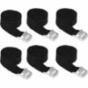 SINCèREETALI Sangles D'arrimage En Alliage Léger - Noir - Forte Capacité De Charge - Sans Crochet - Pour Attacher Et Fixer Des Boîtes, Des Cargaisons, Des Bagages