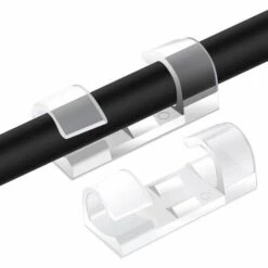 Fei Yu 20Pcs Clips Câble,Guazhuni Clips Rangement De Câble Avec De Tampons Auto Adhésifs Solides, Organiseur De Fils Electriques Pour Câbles Dans Une Maison/Bureau
