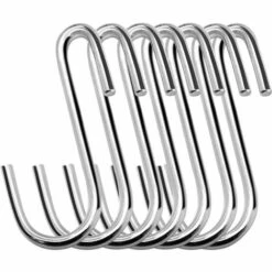 Lot De 20 Crochets De Suspension Robustes En Forme De S De 6 Cm Pour Cuisine, Salle De Bain, Chambre Et Bureau (lot De 20,argentés) 56Vingt