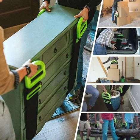GrooFoo Sangles De Transport Ajustable, Sangle De Levage, Transport Belt Heavy Duty Carrying Belt Furniture Transport Belt, Pour Les Meubles, Boîtes, Matelas, Construction GrooFoo 5 GrooFoo Sangles De Transport Ajustable, Sangle De Levage, Transport Belt Heavy Duty Carrying Belt Furniture Transport Belt, Pour Les Meubles, Boîtes, Matelas, Construction GrooFoo – Image 5