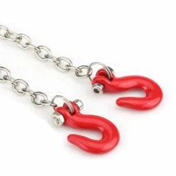YD Accessoires De Crochets De Remorquage De Remorque RC En Métal Avec Chane Pour Voiture D'escalade Sur Chenilles SCX10 D90 1:10 RC -Treuil, cric, palan et accessoires Soldes Boutique 65298003 4