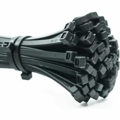 SINCèREETALI 100 Pièces D'attaches De Câble Professionnelles 100 X 2,5 Mm Poignée D'attache De Câble Couleur Noire, Résistante à La Température