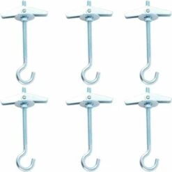 L'FLANEUR Lot De 6 Crochets De Plafond Lourds Pour Plantes Suspendues - Montage Au Plafond - Pour Cavités - Fixation Murale ANEUR