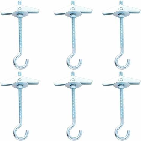 L'FLANEUR Lot De 6 Crochets De Plafond Lourds Pour Plantes Suspendues - Montage Au Plafond - Pour Cavités - Fixation Murale ANEUR 1 L'FLANEUR Lot De 6 Crochets De Plafond Lourds Pour Plantes Suspendues - Montage Au Plafond - Pour Cavités - Fixation Murale ANEUR