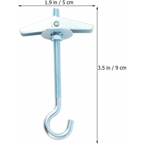 L'FLANEUR Lot De 6 Crochets De Plafond Lourds Pour Plantes Suspendues - Montage Au Plafond - Pour Cavités - Fixation Murale ANEUR 3 L'FLANEUR Lot De 6 Crochets De Plafond Lourds Pour Plantes Suspendues - Montage Au Plafond - Pour Cavités - Fixation Murale ANEUR – Image 3