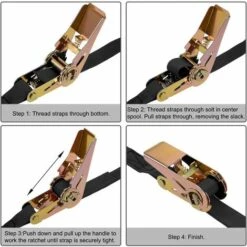 OSQI 10mx25mm Sangle D'Arrimage Sangles De Cargaison à Cliquet 250kg Charge De Travail 2Pcs 8 OSQI 10mx25mm Sangle D'Arrimage Sangles De Cargaison à Cliquet 250kg Charge De Travail 2Pcs -Treuil, cric, palan et accessoires Soldes Boutique 65504981 4