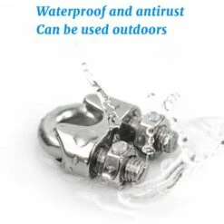 PESCE 10 Pieces M5 U-Shaped Clamp Wire Rope Clamp U-Shaped Clamps, Stainless Steel For Tensioning Wire Ropes For Industry, Household, Shipping, Etc. -Treuil, cric, palan et accessoires Soldes Boutique 65510189 4