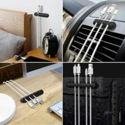 DONTODENT Clips De Câble, 3 Paquets Organisateur De Gestion De Cordon Gris -Treuil, cric, palan et accessoires Soldes Boutique 65607350 5