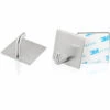 MERéTéET Lot De 4 Crochets Adhésifs Robustes à Coller Sur Le Mur - En Acier Inoxydable Robuste - Pour Cuisine, Salle De Bain, Maison, Porte, Manteau, Serviette, Clé, Peignoir, Argenté