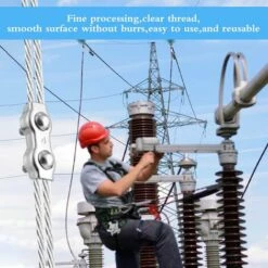 YEURIé M4 Duplex Clips Serre-Câbles, 10 Pièces Pinces De Câble Métallique Duplex En Acier Inoxydable 304, Câble à Pince 4mm Pour Cordes à Linge En Câble Métallique -Treuil, cric, palan et accessoires Soldes Boutique 65775183 3