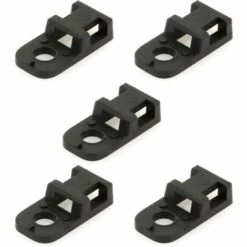 CYCLINGCOLORS 5x Œillet De Fixation De Ligatures De Câbles En Nylon Noir Embase Largeur Max. De Serre Câble 4,8mm Type 2 Câbles Gaines