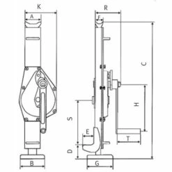 Cric à Fût 3 T MW-Tools DK30 -Treuil, cric, palan et accessoires Soldes Boutique 6583126 5