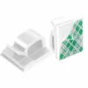 YEURIé Lot De 10 Clips De Câble Adhésifs Pour Voiture, Bureau Et Maison Blanc