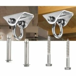 MEZHENG Crochet De Plafond Pivotant à 360 ° En Acier Inoxydable, Boucle Pivotante 9 MEZHENG Crochet De Plafond Pivotant à 360 ° En Acier Inoxydable, Boucle Pivotante -Treuil, cric, palan et accessoires Soldes Boutique 66031701 5