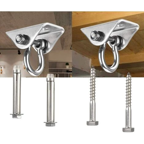 MEZHENG Crochet De Plafond Pivotant à 360 ° En Acier Inoxydable, Boucle Pivotante 5 MEZHENG Crochet De Plafond Pivotant à 360 ° En Acier Inoxydable, Boucle Pivotante – Image 5