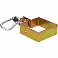 KOTARBAU Crochet De Balançoire Carré 90 X 90 Mm Avec Mousqueton Crochet Pivotant Pour Poutres Carrées Crochet De Fixation à Manchette Carrée Crochet En Acier Galvanisé Couleur Or -Treuil, cric, palan et accessoires Soldes Boutique 66168051 5