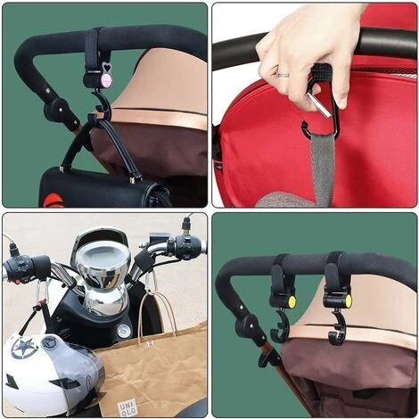 MèREÉTERNEL Crochets Poussette, 4 Pack Crochet Landau, Universel Crochet De Poussette, Pour Accrocher Les Sacs à Provisions Sac à Mains Sac A Langer Ternel 5 MèREÉTERNEL Crochets Poussette, 4 Pack Crochet Landau, Universel Crochet De Poussette, Pour Accrocher Les Sacs à Provisions Sac à Mains Sac A Langer Ternel – Image 5