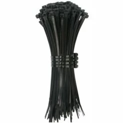 DONTODENT Attaches De Câble, 250 Pcs Attaches En Nylon Autobloquantes (200 Mm X 5,5 Mm) Attaches En Nylon écologiques En Plastique Attaches De Câble, Noir