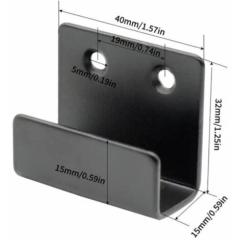 KAEJYIUT Crochets En Acier Inoxydable Pour Le Montage Mural De Carreaux De Céramique, 10 Pièces Support Robuste 20 Vis Pour Accrocher Dans La Salle De Bain Et La Cuisine (noir) 4 KAEJYIUT Crochets En Acier Inoxydable Pour Le Montage Mural De Carreaux De Céramique, 10 Pièces Support Robuste 20 Vis Pour Accrocher Dans La Salle De Bain Et La Cuisine (noir) – Image 4