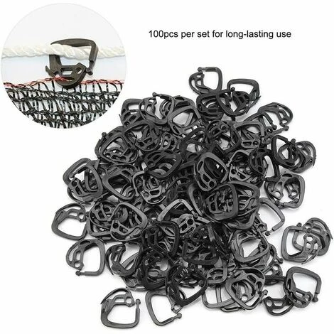 KAEJYIUT 100pcs Net Ombrage Crochet Crochets De Suspension En For Accessoires à Effet De Serre D'ombrage Tissu, 2 KAEJYIUT 100pcs Net Ombrage Crochet Crochets De Suspension En For Accessoires à Effet De Serre D'ombrage Tissu, – Image 2