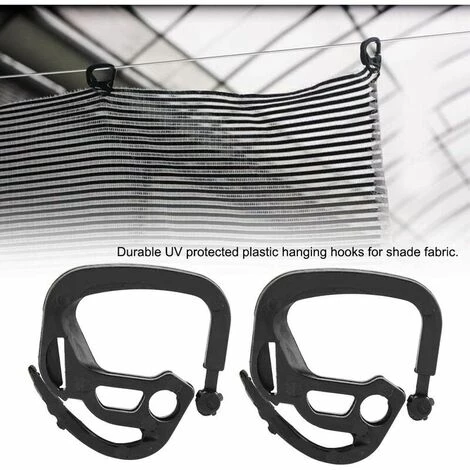 KAEJYIUT 100pcs Net Ombrage Crochet Crochets De Suspension En For Accessoires à Effet De Serre D'ombrage Tissu, 4 KAEJYIUT 100pcs Net Ombrage Crochet Crochets De Suspension En For Accessoires à Effet De Serre D'ombrage Tissu, – Image 4