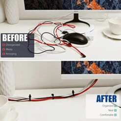 PESCE Attaches à Glissière De Câble 1000 Pièces Attaches à Glissière En Nylon Industriel Attaches De Fil Autobloquantes Pour Bureau à Domicile Garage Polyvalent Noir -Treuil, cric, palan et accessoires Soldes Boutique 66263807 3