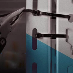 PESCE Attaches à Glissière De Câble 1000 Pièces Attaches à Glissière En Nylon Industriel Attaches De Fil Autobloquantes Pour Bureau à Domicile Garage Polyvalent Noir -Treuil, cric, palan et accessoires Soldes Boutique 66263807 5