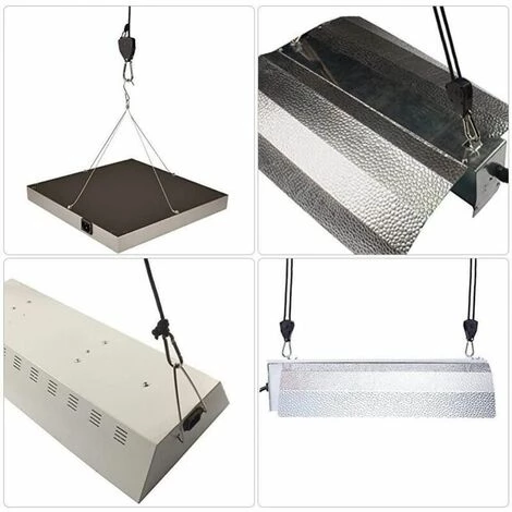 JOORRT 1 Paires Sangle à Cliquet Corde 1/8 Pouces Rope Ratchet Robuste Réglable Pour Lampe à Suspension Growth, Capacité De 70 Kg Par Paire 4 JOORRT 1 Paires Sangle à Cliquet Corde 1/8 Pouces Rope Ratchet Robuste Réglable Pour Lampe à Suspension Growth, Capacité De 70 Kg Par Paire – Image 4