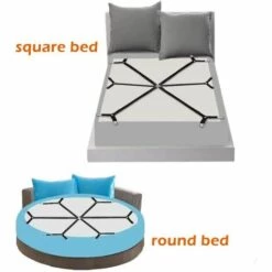 BF 1pc 12 Clip Sheet Clip 6 Side Sheet Holder Avec Sangles Réglables Pour Tous Les Matelas Ronds Et Carrés (noir) 9 BF 1pc 12 Clip Sheet Clip 6 Side Sheet Holder Avec Sangles Réglables Pour Tous Les Matelas Ronds Et Carrés (noir) -Treuil, cric, palan et accessoires Soldes Boutique 66353355 5