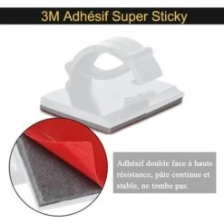 100PCS Clips Câbles Adhésif 3M Durables, Rangement De Cordon Serre-Câbles, Gestion De Câble Support Organiseur De Fils Electriques Réglable Pour Bureau/Maison/TV/Chargeur/Voiture/PC (Blanc),Adélala -Treuil, cric, palan et accessoires Soldes Boutique 66379126 3