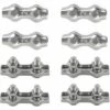 HABIENTôT M2 Duplex Clips Serre-câbles En Acier Inoxydable 304 Pinces Duplex Pour Filin Pour Cordes à Linge En Câble Métallique Voiles De Soleil Suspendues Patio Fixe 8pièces Oi-FRIS