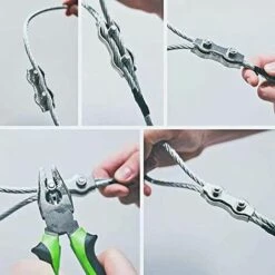 GRID COOL 10Pcs M3 Duplex Clips Serre-câbles En Acier Inoxydable Pour Filin Cable Inox -Treuil, cric, palan et accessoires Soldes Boutique 66756427 4