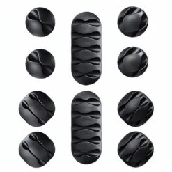 HABIENTôT Lot De 10 Clips De Câble - Organiseur De Câble Polyvalent - Guide-câble Polyvalent - Fixation De Câble - Gestion Des Câbles De Bureau, Câble D'alimentation, Clip De Câble Pour Chargeurs Oi-FRIS