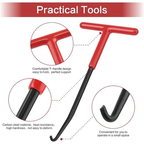 HABIENTôT Crochet De Ressort D'Échappement 2 Pcs Extracteur De Crochet De Ressort Outil D'Extraction De Crochet à Ressort Pour Tuyau D'Échappement Moto Tronçonneuse Tondeuse Débroussailleuse—Oi-FRIS 2 HABIENTôT Crochet De Ressort D'Échappement 2 Pcs Extracteur De Crochet De Ressort Outil D'Extraction De Crochet à Ressort Pour Tuyau D'Échappement Moto Tronçonneuse Tondeuse Débroussailleuse—Oi-FRIS – Image 2