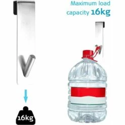 FLETéçA Lot De 2 Crochets De Porte De Douche Extensibles, Crochet à Serviette En Acier Inoxydable Robuste Sans Perçage Sur Le Crochet De Porte Pour Porte De Douche En Verre Sans Cadre De Salle De Bain 7 FLETéçA Lot De 2 Crochets De Porte De Douche Extensibles, Crochet à Serviette En Acier Inoxydable Robuste Sans Perçage Sur Le Crochet De Porte Pour Porte De Douche En Verre Sans Cadre De Salle De Bain -Treuil, cric, palan et accessoires Soldes Boutique 66961637 3