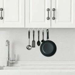 FLETéçA 12 Pièces Crochets à Visser Plafond Vis Crochet En Vinyle Crochets Muraux De Plafond Pour Usage D'intérieur Et De Plein Air(Blanc) 7 FLETéçA 12 Pièces Crochets à Visser Plafond Vis Crochet En Vinyle Crochets Muraux De Plafond Pour Usage D'intérieur Et De Plein Air(Blanc) -Treuil, cric, palan et accessoires Soldes Boutique 66968836 3