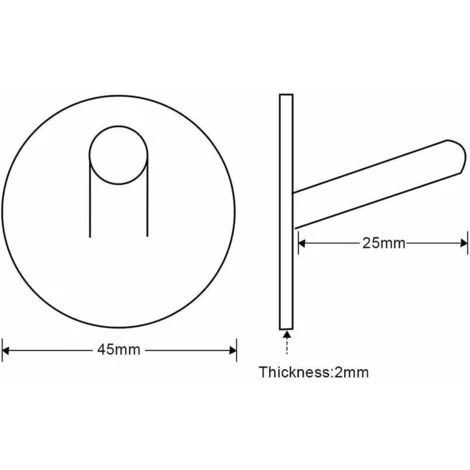 FLETéçA 2 Pièces Crochet Adhésif Crochet Mural Salle De Bains En Acier Inox Crochets Serviettes Pour Bain Cuisine Toilettes Placards Noir Rond 5 FLETéçA 2 Pièces Crochet Adhésif Crochet Mural Salle De Bains En Acier Inox Crochets Serviettes Pour Bain Cuisine Toilettes Placards Noir Rond – Image 5