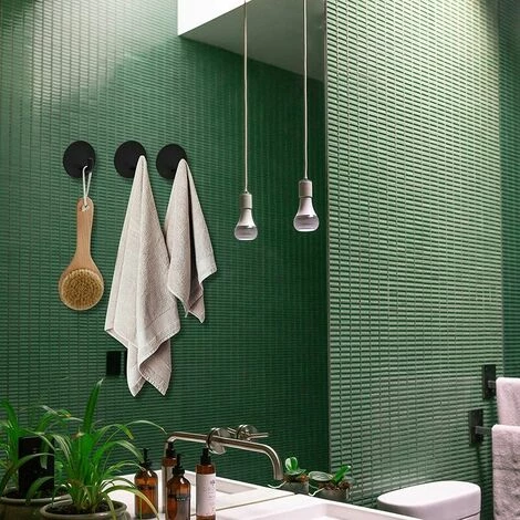 FLETéçA 10 Pièces Crochet Adhésif , Crochet Mural Salle De Bains En Acier Inox, Porte Serviette Auto-Adhesif Imperméable Pour La Cuisine, Le Salon Et Le Bureau,Pas Besoin De Poinçonner 5 FLETéçA 10 Pièces Crochet Adhésif , Crochet Mural Salle De Bains En Acier Inox, Porte Serviette Auto-Adhesif Imperméable Pour La Cuisine, Le Salon Et Le Bureau,Pas Besoin De Poinçonner â Image 5