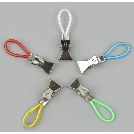 FLETéçA Clips De Torchon, Métal Clips De Cuisine Suspendus, Multicolores Serviette Accrochant Le Crochet Pour Tissu, Soutiens-Gorge, Chaussettes, Gants, Pantalons 46 X 16 X 7 Mm (15pcs) 5 FLETéçA Clips De Torchon, Métal Clips De Cuisine Suspendus, Multicolores Serviette Accrochant Le Crochet Pour Tissu, Soutiens-Gorge, Chaussettes, Gants, Pantalons 46 X 16 X 7 Mm (15pcs) – Image 5