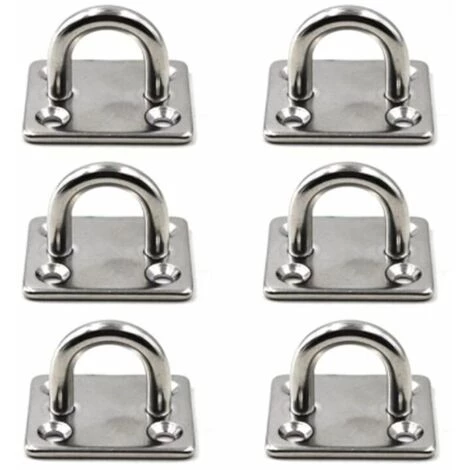 FLETéçA M6 Patère De Fixation Au Plafond Crochet De Fixation Murale En Acier Inoxydable 304 Pour Balançoire De Yoga, Quincaillerie Pour Bateau Paquet De 6 (vis Non Incluses) 1 FLETéçA M6 Patère De Fixation Au Plafond Crochet De Fixation Murale En Acier Inoxydable 304 Pour Balançoire De Yoga, Quincaillerie Pour Bateau Paquet De 6 (vis Non Incluses)