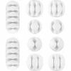 FLETéçA Cable De Bureau Fixe Multifonctionnel 10 PCS, Organisateur De Cables De Données, Clip De Cable De Charge, Clip De Boucle De Collecte-A