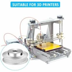 CESIèCLEFOU Poulie à Dent Poulie De Distribution En Aluminium Convenient à Imprimante 3D, Poulies De Courroie Avec 60 Dents Lefou -Treuil, cric, palan et accessoires Soldes Boutique 67256713 4